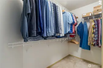 Primary walk-in closet
