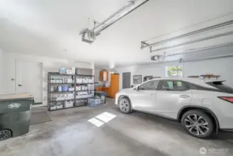Finished 2 Car Garage