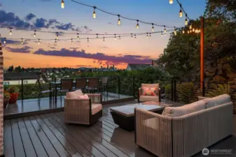 Lounge and dine al fresco on this fabulous deck.
