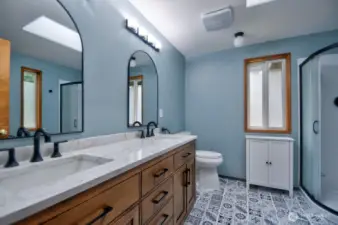 Spa like primary bathroom