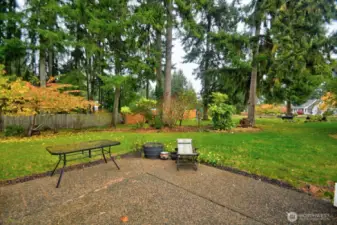 Exposed aggregate patio