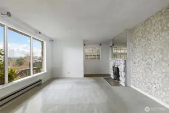 Picture window in the living room