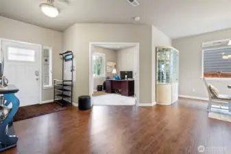 Grand Entry with home office to left of entry.