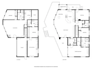 Detailed floorplan of the 2 levels of the home