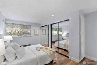 Primary suite with ample closet space.