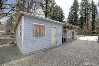 outdoor storage + woodshed