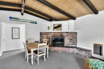 Wood Burning fireplace