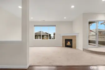 Open & bright living area