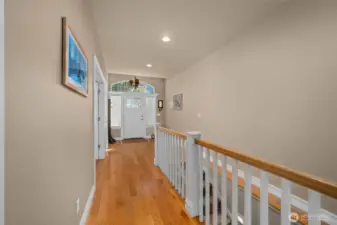 Main level living...Office or extra bedroom on left.