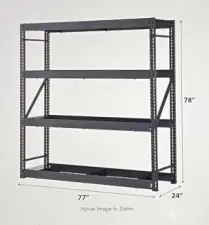 4-Tier Industrial Duty Steel Freestanding Garage Storage Shelving Unit (photo from website)