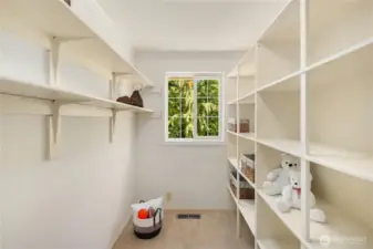 Large hallway closet that has potential for many uses.