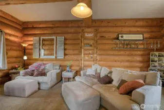 Main floor living room/ sitting space, and space for office or craft work