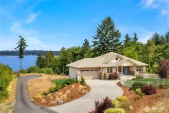 Located at the end of a quiet and private paved drive.