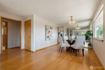 Gorgeous hardwood flooring compliments this home beautifully.