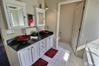 5 piece Master Bath with awesome walk in closet!