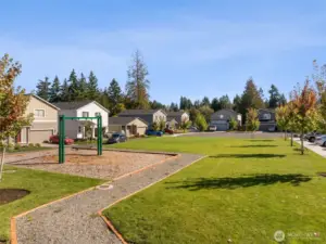 Community park across the lane in the neighborhood.