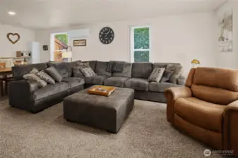 Living room photo just upon entering the home.