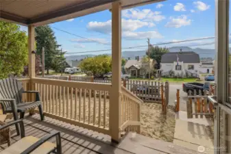 Views of Peoh point from the covered front porch.