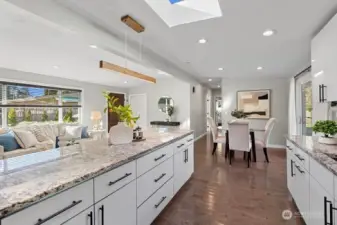 Newly updated fixtures in kitchen