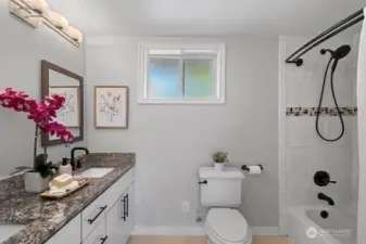 Spacious bathroom