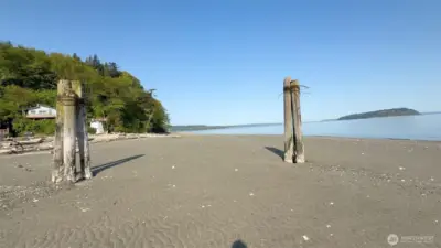 Endless sandy beaches, (Camano Island in the back ground)