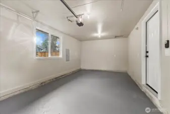 Garage is 23'x12', 7'x8' door with Liftmaster opener