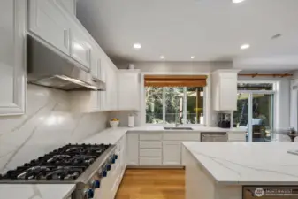 Thermador professional 6 gas burner cooktop