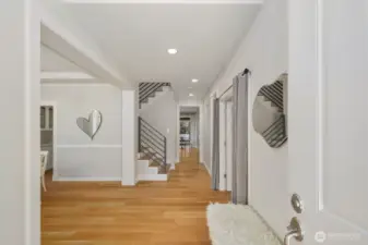 Custom handrails main entrance