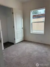 Bedroom 2 wall to wall carpet in bedrooms.