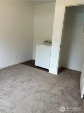 3rd bedroom with washer and dryer hookups. Use this room for a laundry area. Could be an office or tv room.