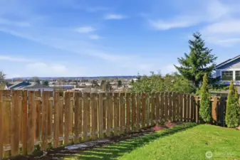 Mountain views from the backyard