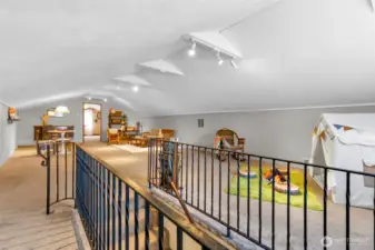 1000 sq foot upstairs bonus room could be used for multi purposes, whatever you wish.