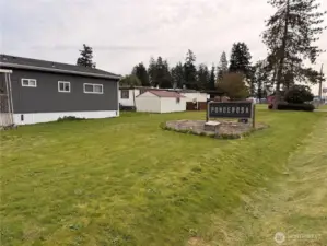 Welcome to your next home or fix up project This is entry view into development Pondersosa estates with low monthly rent and minutes to all amenities and highways