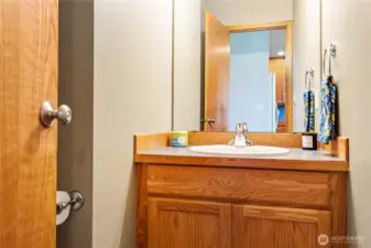 Powder room on the main floor