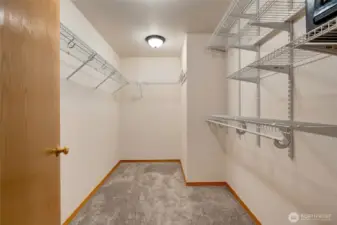 Primary walk-in closet