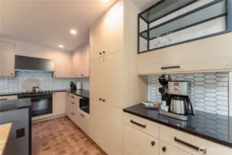 Staged unit B2 shown, similar to F2. Furniture and decor not included.
