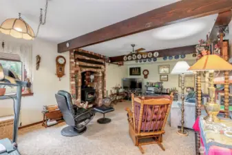 Relax Downstairs By The Woodstove