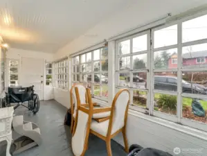 Sunroom- Front of the house.