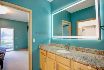 Second sink/vanity in walk-in closet area