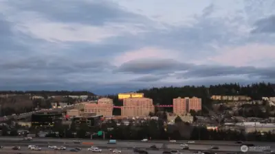 The View from the Living room window during Sunset