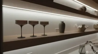 Custom Built Floating Shelves-Such Beauty