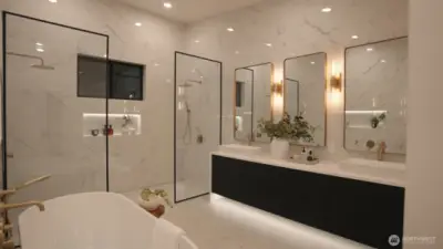 Master Bathroom by Night