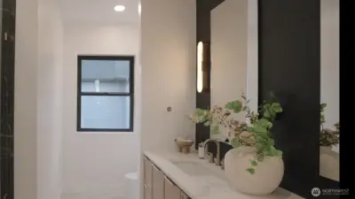 Strong but Delicate and great balance of Elegant & Sophistication-Upstairs Hallway Bathroom (photo no filtered not photoshopped)