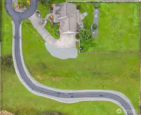 2 acre lot, with driveway easement to home behind.