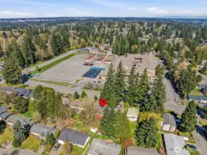 Across the street from Frank Love Elementary School