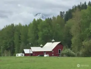 Barn on adjacent property