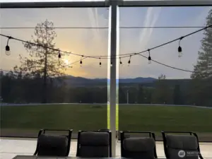 Remote Controlled screens protect from the suns harsh rays while still enjoying the view!