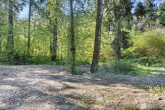 Property behind the home.   Secluded and private.