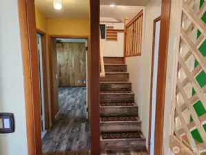 Entrance to upstairs bonus room