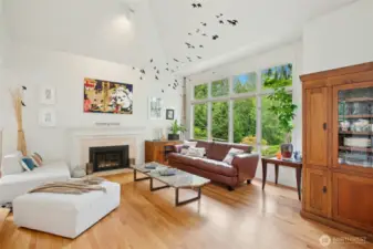 Light filled rooms with real hardwood floors.